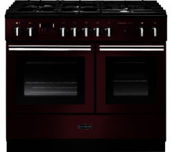 RANGEMASTER  Professional FX 100 Dual Fuel Range Cooker - Cranberry & Chrome